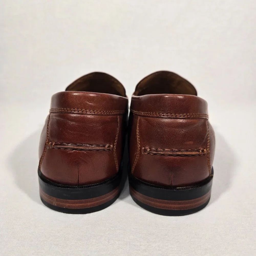 COLE HAAN American Iconic Heritage Classic Brown Penny Loafers Men's Size12 M. - Picture 6 of 17